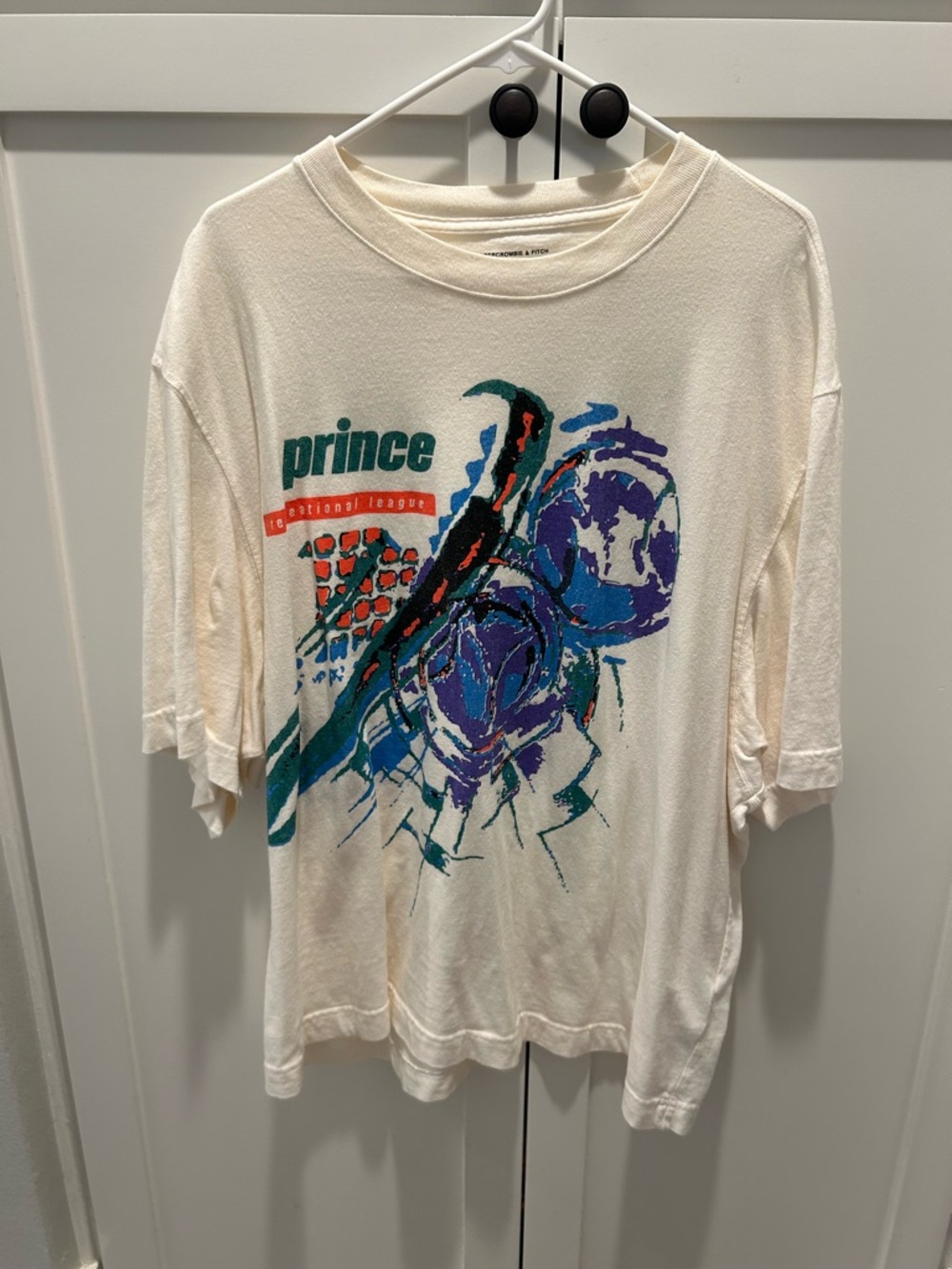 Abercrombie Prince Tennis Cropped Vintage Tee
